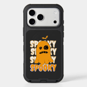 Cute Orange Ghost Spooky Season Halloween Design iPhone 17 Pro Max Case
