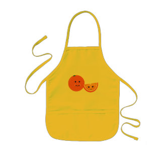 Cute Orange Kids' Apron