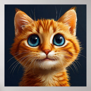 🐱 Cute Orange Kitten Wall Art For Cozy Spaces 🐱