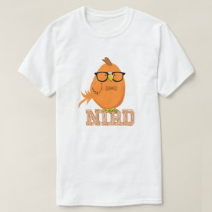 Cute Orange Nerd Bird T-Shirt