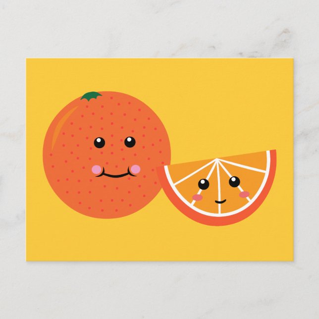 Cute Orange Postcard (Front)