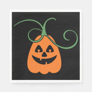 Cute Orange Pumpkin, Halloween Napkins