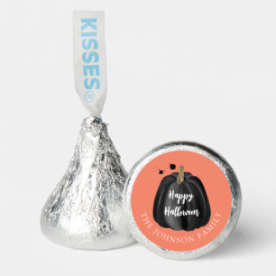 Cute Orange Pumpkin Happy Halloween Hershey®'s Kisses®