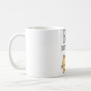 Cute Orange Tabby Cat Busy Doing Nothing Coffee Mug