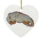 Cute orange white Cat Ornament