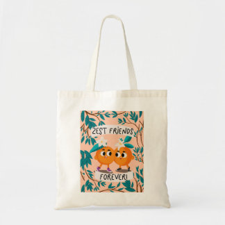 Cute Orange Zesty Friends Tote Bag