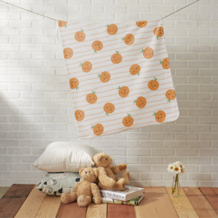 Cute Oranges Print - Baby Blanket