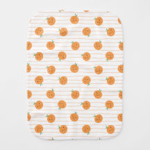 Cute Oranges Print - Burp Cloth