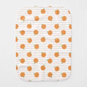 Cute Oranges Print - Burp Cloth