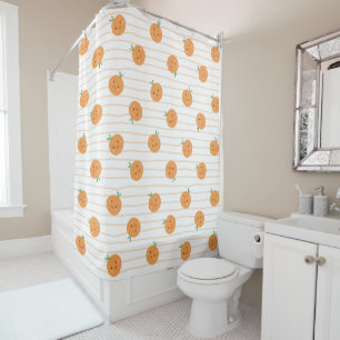 Cute Oranges Print - Shower Curtain