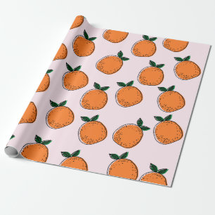 Cute Oranges Wrapping Paper
