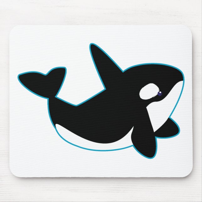 Cute Orca (Killer Whale) Mouse Pad (Front)