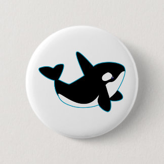 Cute Orca (Killer Whale) Pinback Button