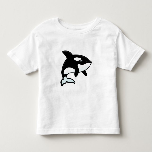 Cute Orca / Killer Whale Toddler T-shirt (Front)