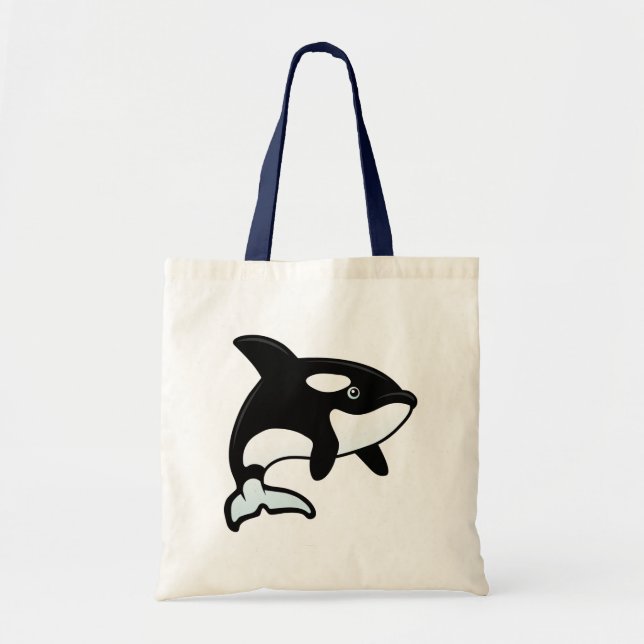 Cute Orca / Killer Whale Tote Bag (Front)