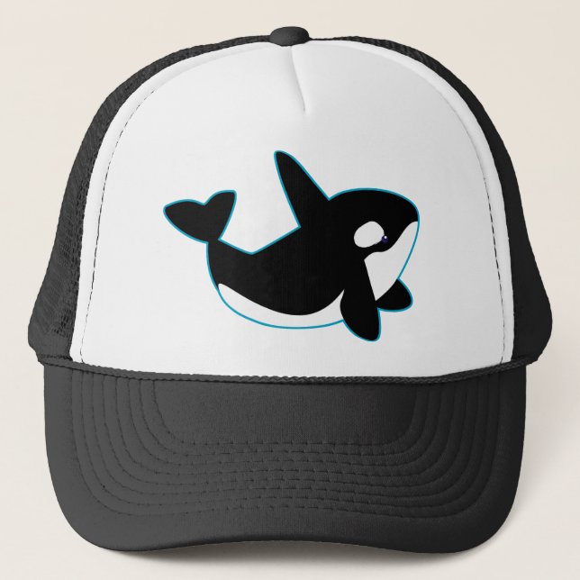 Cute Orca (Killer Whale) Trucker Hat (Front)
