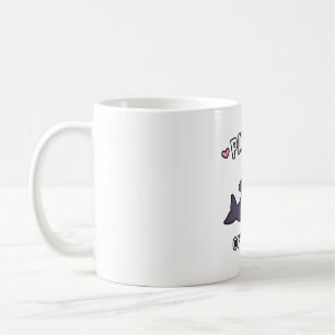 Cute Orca Pandas Of The Sea Doodle Funny Coffee Mug