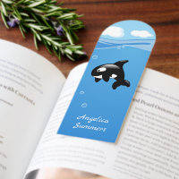 Cute Orca Whale in Ocean Blue