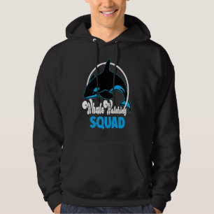 Cute orca whale watching Squad Hoodie
