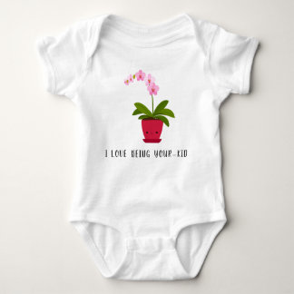 Cute Orchid Cartoon Babysuit Baby Bodysuit