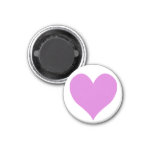 Cute Orchid Heart Magnet at Zazzle