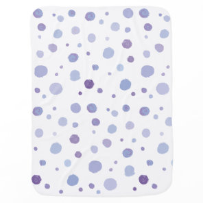 Cute Organic Brushstroke Dot Artwork Baby Blanket