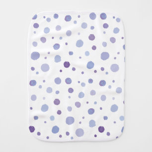 Cute Organic Brushstroke Dot Artwork Baby Burp Cloth