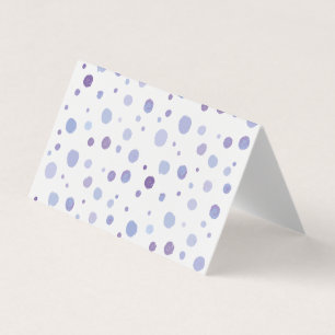 Cute Organic Brushstroke Dot Artwork Business Card
