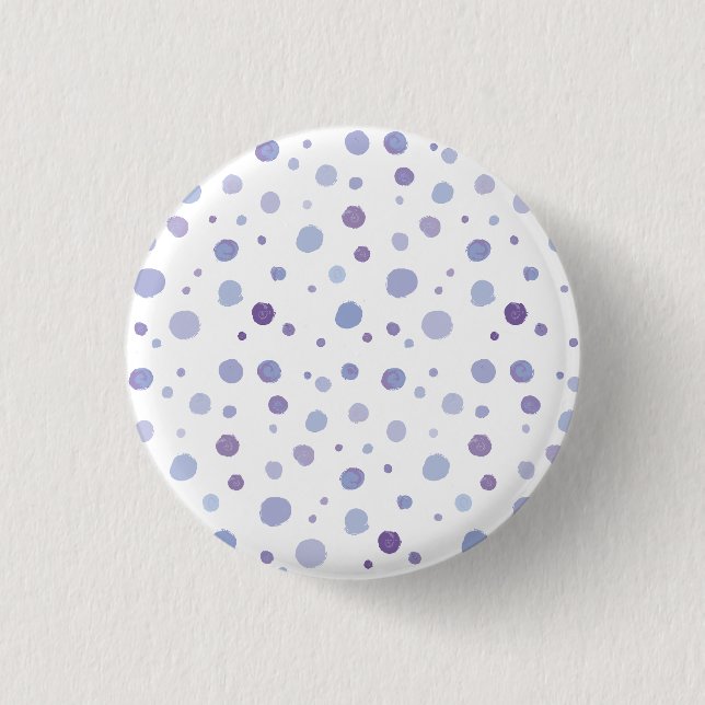 Cute Organic Brushstroke Dot Artwork Button (Front)