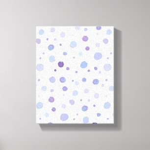 Cute Organic Brushstroke Dot Artwork Canvas Print