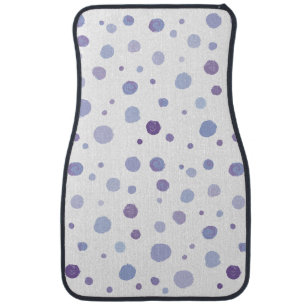 Cute Organic Brushstroke Dot Artwork Car Floor Mat