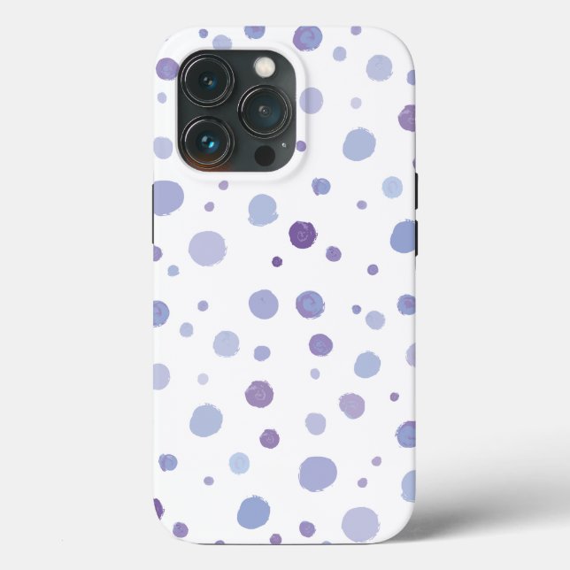 Cute Organic Brushstroke Dot Artwork Case-Mate iPhone Case (Back)