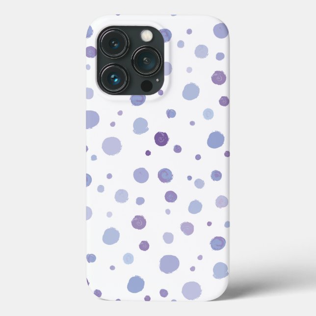 Cute Organic Brushstroke Dot Artwork Case-Mate iPhone Case (Back)