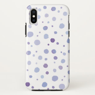 Cute Organic Brushstroke Dot Artwork iPhone XS Case