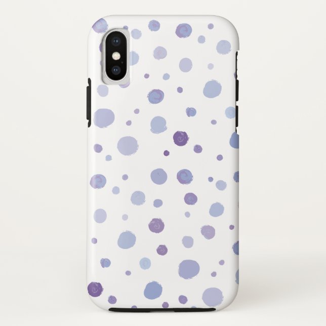 Cute Organic Brushstroke Dot Artwork Case-Mate iPhone Case (Back)