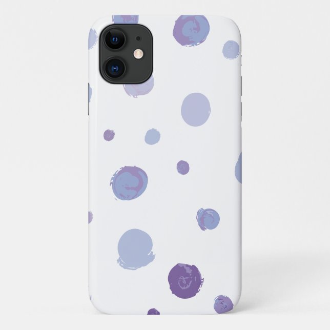 Cute Organic Brushstroke Dot Artwork Case-Mate iPhone Case (Back)