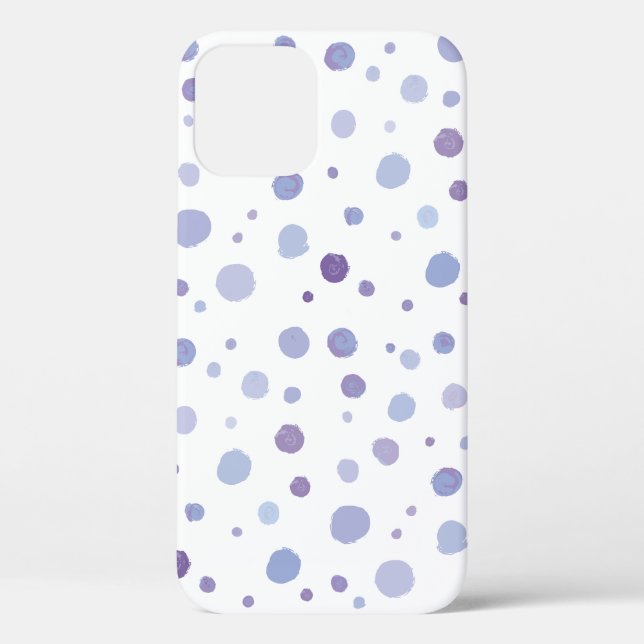 Cute Organic Brushstroke Dot Artwork Case-Mate iPhone Case (Back)
