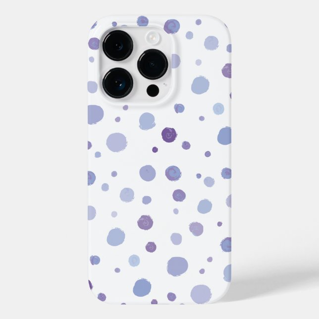 Cute Organic Brushstroke Dot Artwork Case-Mate iPhone Case (Back)