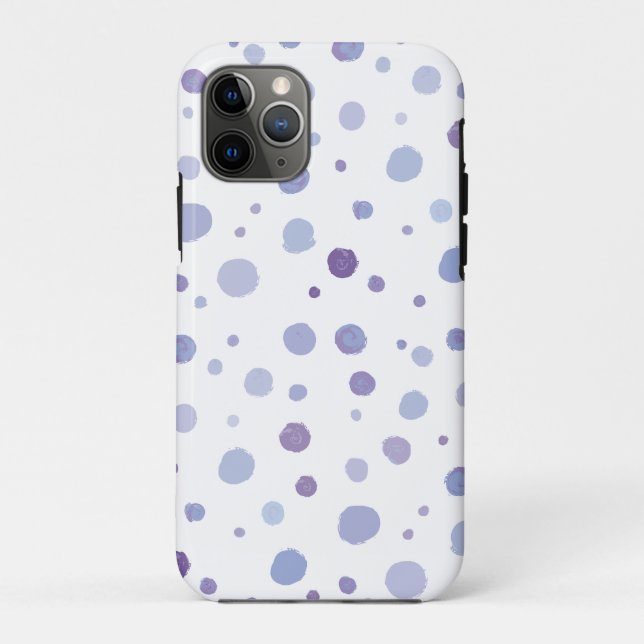 Cute Organic Brushstroke Dot Artwork Case-Mate iPhone Case (Back)