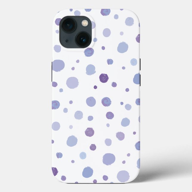 Cute Organic Brushstroke Dot Artwork Case-Mate iPhone Case (Back)