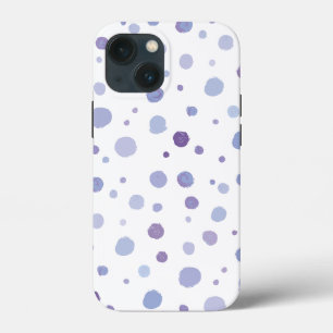 Cute Organic Brushstroke Dot Artwork iPhone 13 Mini Case