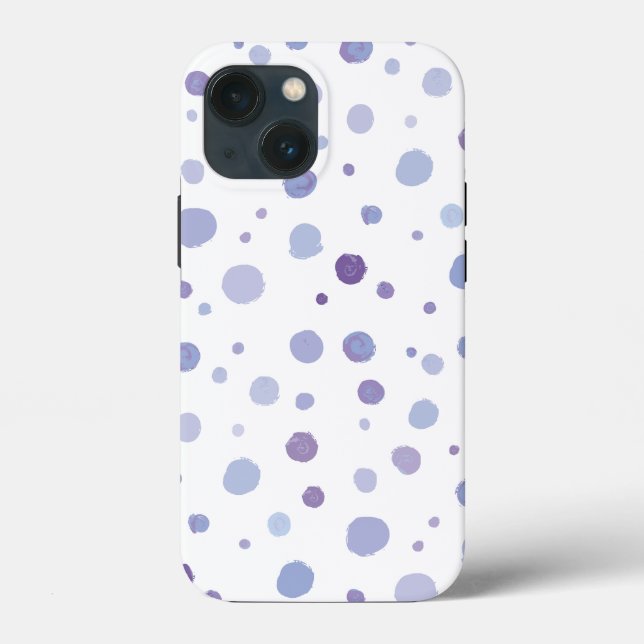 Cute Organic Brushstroke Dot Artwork Case-Mate iPhone Case (Back)