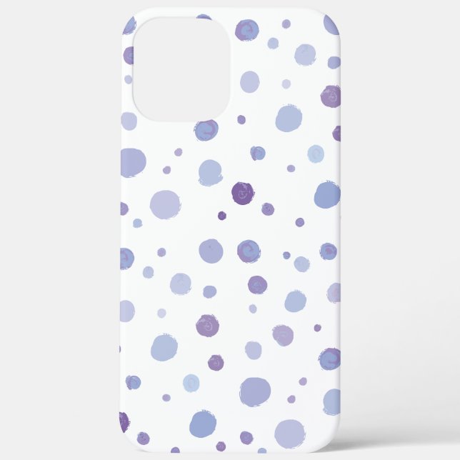 Cute Organic Brushstroke Dot Artwork Case-Mate iPhone Case (Back)