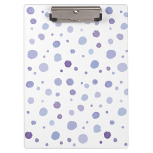 Cute Organic Brushstroke Dot Artwork Clipboard