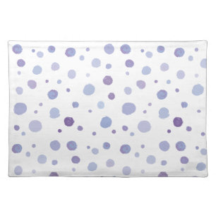 Cute Organic Brushstroke Dot Artwork Cloth Placemat