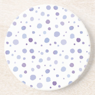 Cute Organic Brushstroke Dot Artwork Coaster