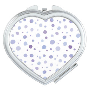 Cute Organic Brushstroke Dot Artwork Compact Mirror