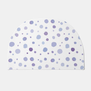 Cute Organic Brushstroke Dot Artwork Doormat