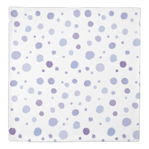 Cute Organic Brushstroke Dot Artwork Duvet Cover