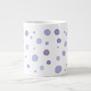 Cute Organic Brushstroke Dot Artwork Giant Coffee Mug